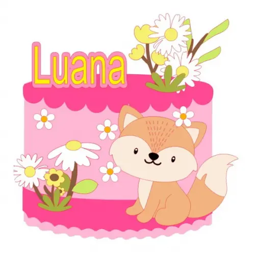 Topo de Bolo Raposinha Cute