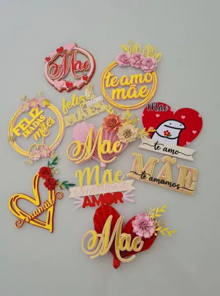 Kit 1 Vários Topos Dia das Mães