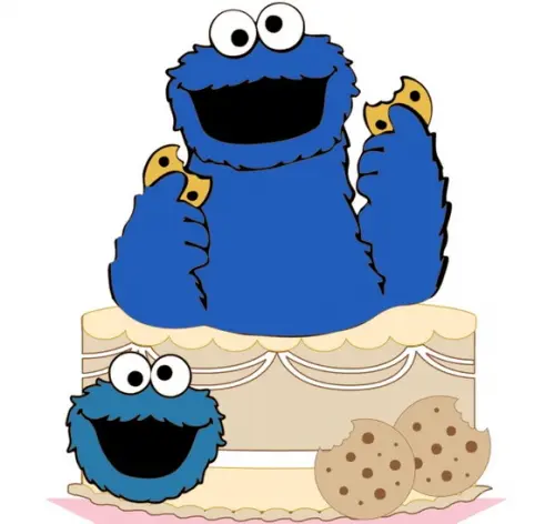 Topo de Bolo Monster Cookie