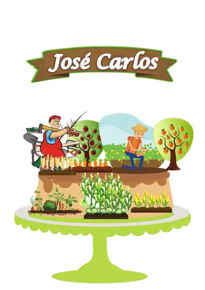 Topo de Bolo Agricultor