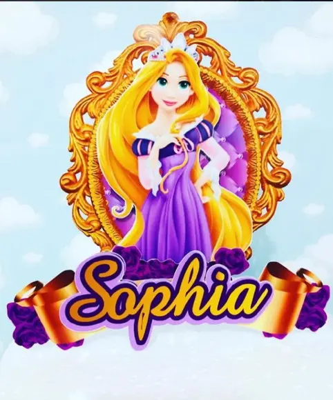 Topo de Bolo Rapunzel 2