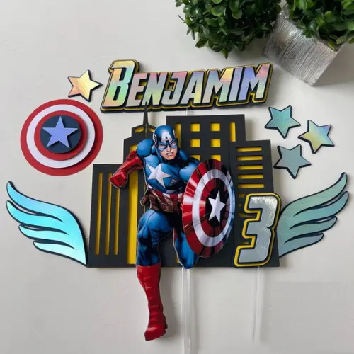 Topo Capitão América Novo