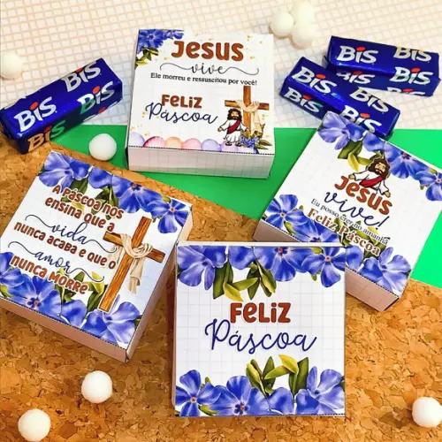Caixinha Bis Páscoa Cristã pdf e Png