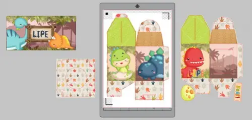 Caixa para Cofrinho Dino Baby