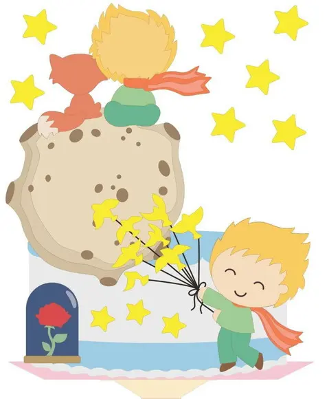 Topo de Bolo Pequeno Príncipe 2