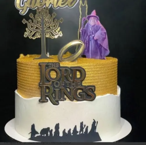 Topo de Bolo Senhor dos Anéis
