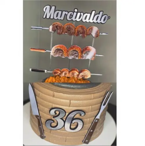 Topper de Bolo Churrasco