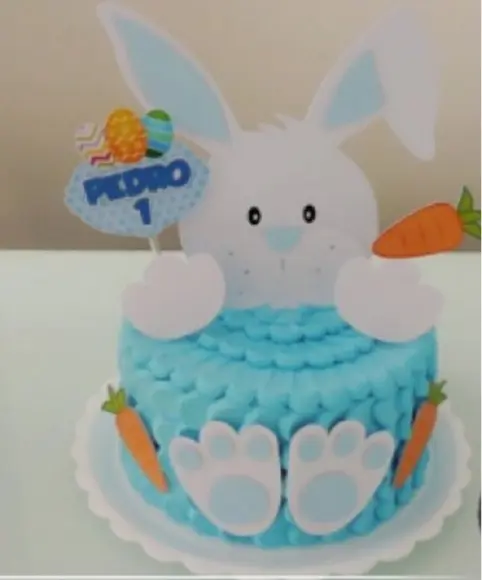 Topo Bolo Corpinho de Coelhinho