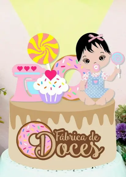 Topo Fábrica de Doces Menina