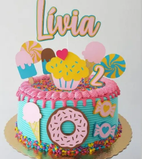 Topo de Bolo Doces e Guloseimas 2