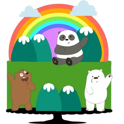 Topo de Bolo Urso sem Curso