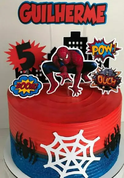 Topo de Bolo Homem Aranha 7
