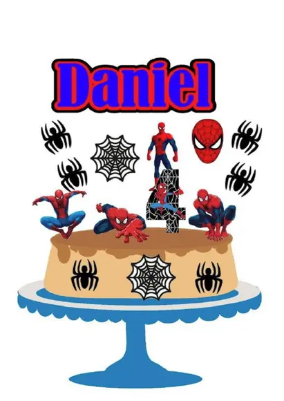 Topo Homem Aranha em Várias Posições