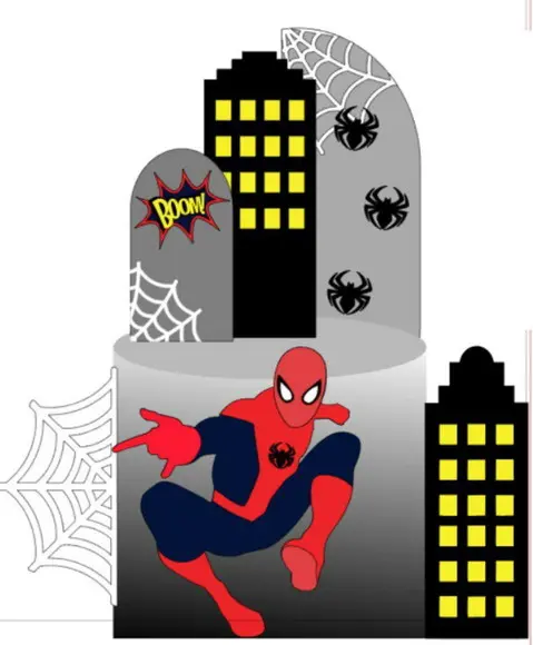 Topo de Bolo Homem Aranha 2