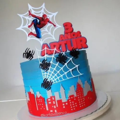 Topo de Bolo Homem Aranha 5