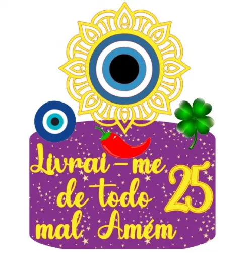 Topo de Bolo Olho Grego 3