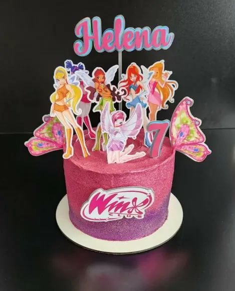 Topo de Bolo Winx