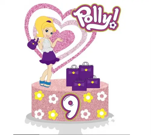 Topo Polly Pocket c/ Sacolas 3d