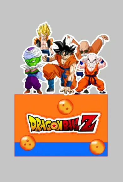Topo de Bolo Dragon Ball Novo