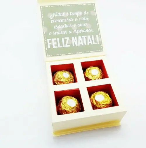 Caixa para 4 Doces Bom Velhinho