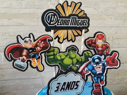 Topo de Bolo os Vingadores