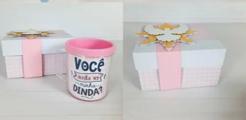 Caixa para Caneca Madrinhas Dinda