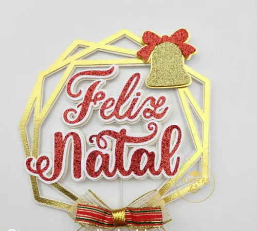Topo Geométrico Feliz Natal