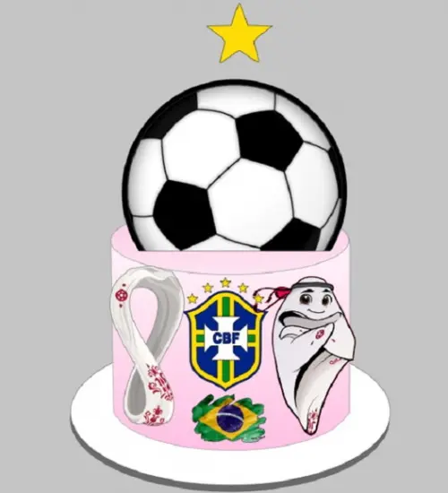 Topo de Bolo Copa 2022