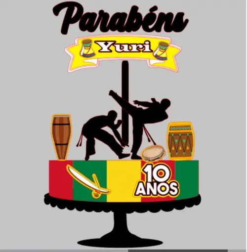 Topo de Bolo Capoeira