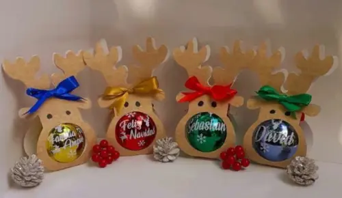 Cx Rena para Bolinhas de Natal