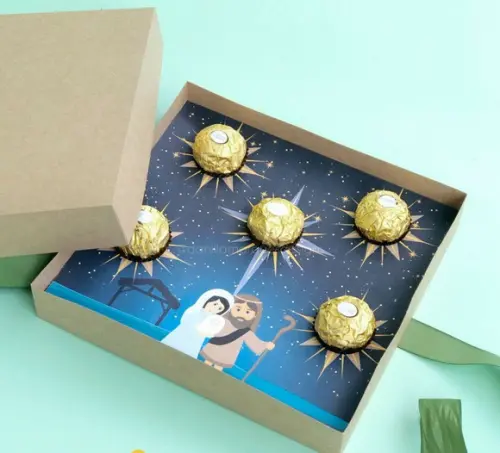 Cx Presépio de Natal para Bombons