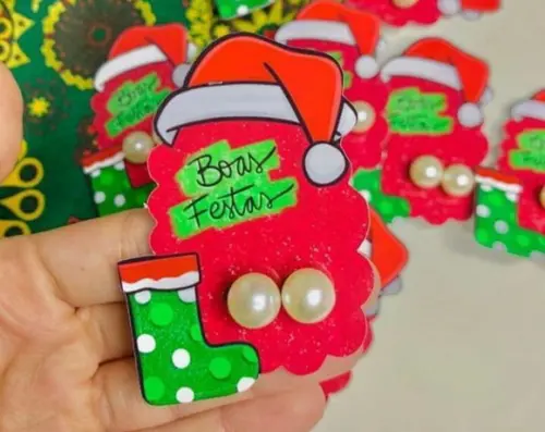 Tag de Natal para Brincos