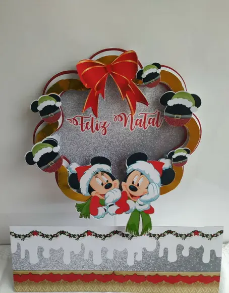 Tp Natal Guirlanda Mickey e Minnie 2