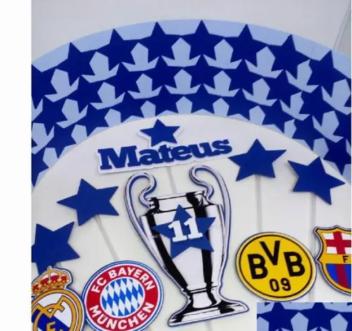 Topo de Bolo Liga dos Campeões