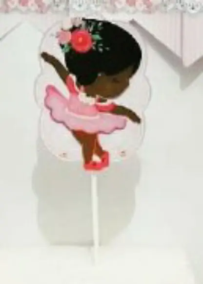 Topo de Bolo Bailarina Afro