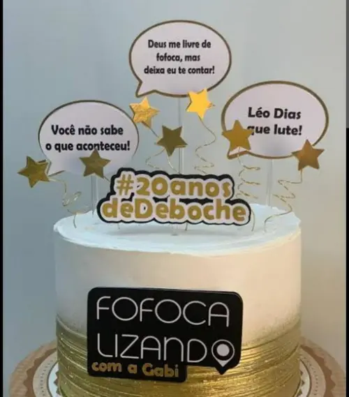 Topo de Bolo Fofocalizando