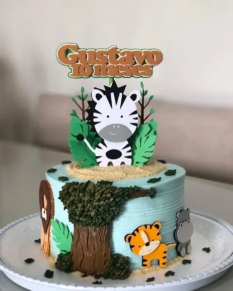 Topo Safari Baby em Camadas