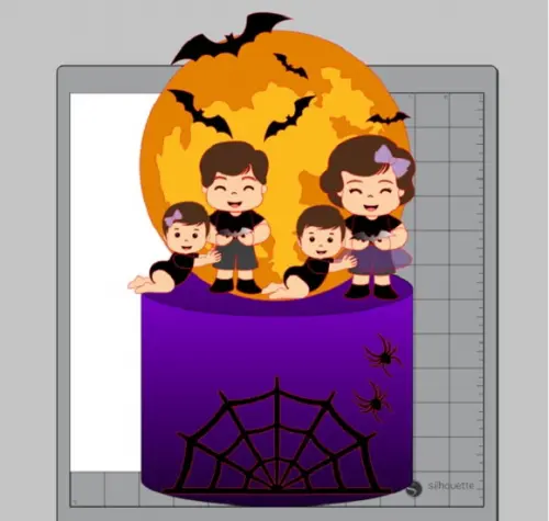Topo Halloween Dois Irmãos