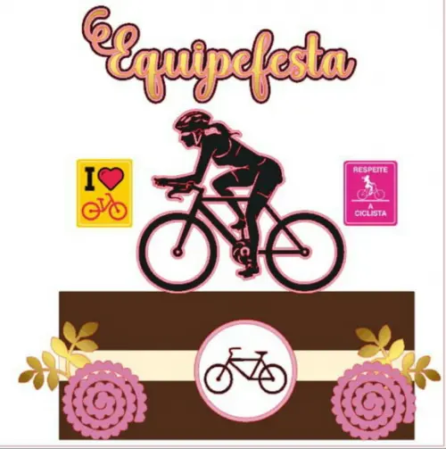 Topo De Bolo Bike Bicicleta