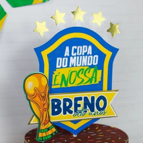 Cake Topper Copa do Mundo
