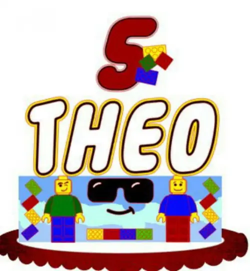 Topo de Bolo Lego 3