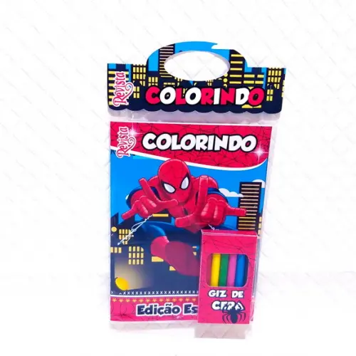 Revista Homem Aranha c/ Lapela e Cx Giz