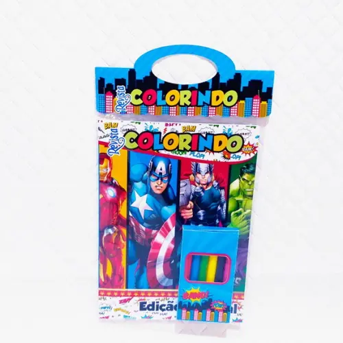 Revista Vingadores c/ Lapela e Cx Giz