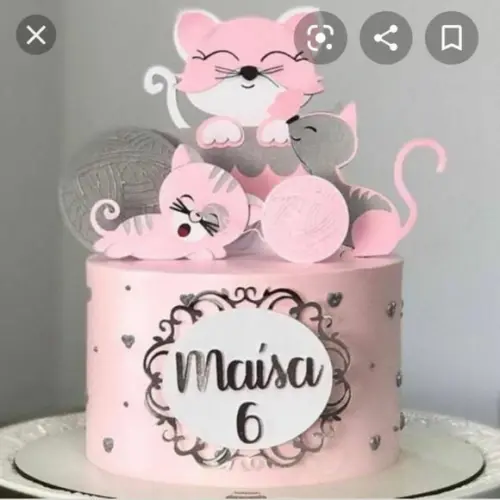 Topo de Bolo Gatos