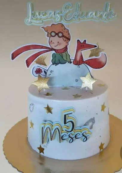 Topo de Bolo Pequeno Príncipe Cute
