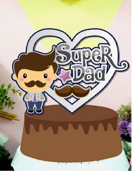 Topo de Bolo Super Dad