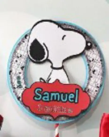 Topo de Bolo Snoopy Shaker