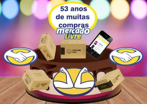 Topo de Bolo Mercado Live