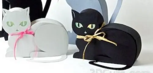 Caixa Gato Luminária