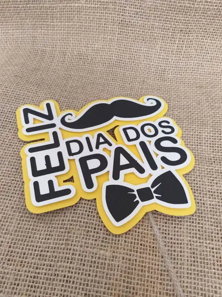 Topo de Bolo Feliz Dia dos Pais 4
